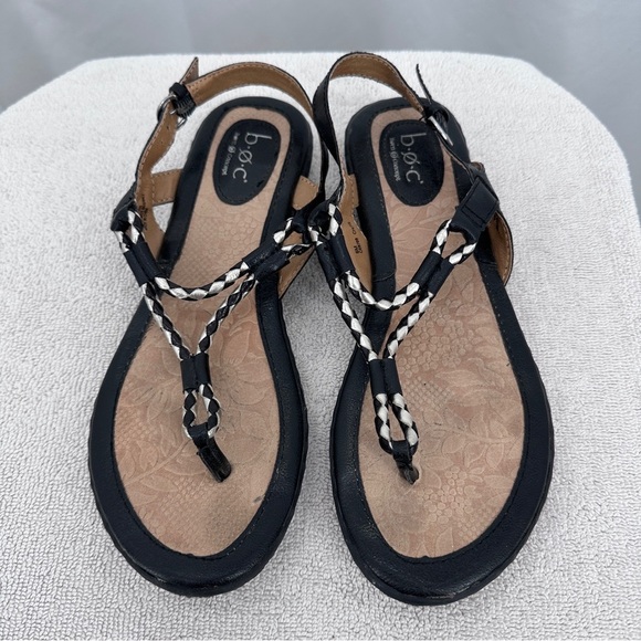 BOC Womens Sandals 8M Black Buckle Strap New - Picture 3 of 8